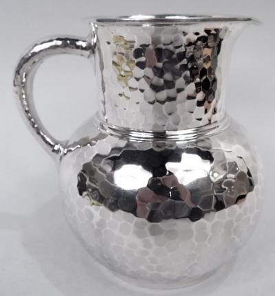  Whiting Manufacturing Co Antique Whiting Japonesque Craftsman Hand Hammered Water Pitcher