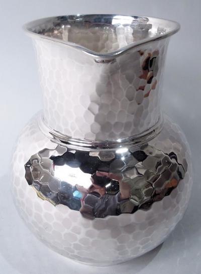  Whiting Manufacturing Co Antique Whiting Japonesque Craftsman Hand Hammered Water Pitcher