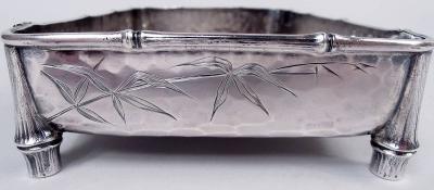  Whiting Manufacturing Co Whiting Japonesque Mixed Metal Sterling Silver Bamboo Crab Bowl