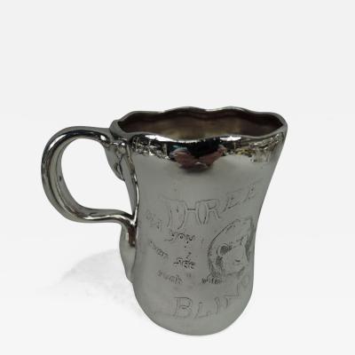  Whiting Manufacturing Co Whiting Sterling Silver Three Blind Mice Nursery Rhyme Baby Cup