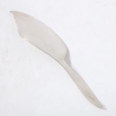  Whiting Manufacturing Company Aesthetic Movement Sterling Silver Fish Slice w Acid Etched Detail by Whiting