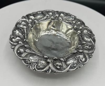  Whiting Manufacturing Company Sterling Silver Lilly of the Valley Bon Bon Dish by Whiting Division