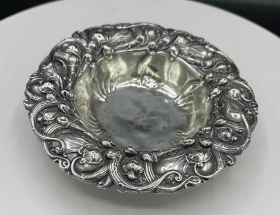  Whiting Manufacturing Company Sterling Silver Lilly of the Valley Bon Bon Dish by Whiting Division