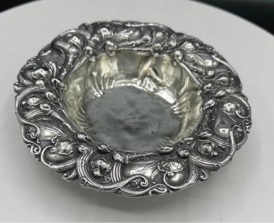  Whiting Manufacturing Company Sterling Silver Lilly of the Valley Bon Bon Dish by Whiting Division