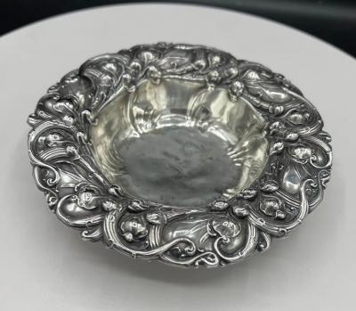  Whiting Manufacturing Company Sterling Silver Lilly of the Valley Bon Bon Dish by Whiting Division