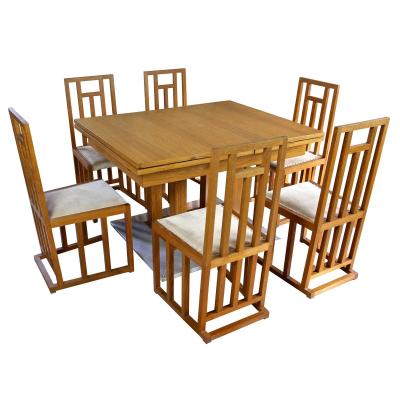  Wiener Werkst tte 20th Century Josef Hoffmann Dining Table Oakwood Extendable AT ca 1905
