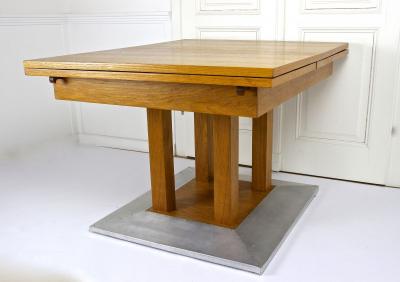  Wiener Werkst tte 20th Century Josef Hoffmann Dining Table Oakwood Extendable AT ca 1905