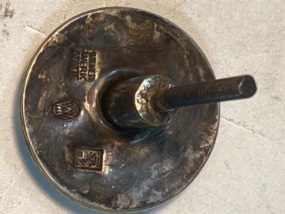  Wiener Werkst tte AUSTRIAN OAK TABLE WITH ENAMELED DRAWER PULLS BY JOSEF HOFFMAN