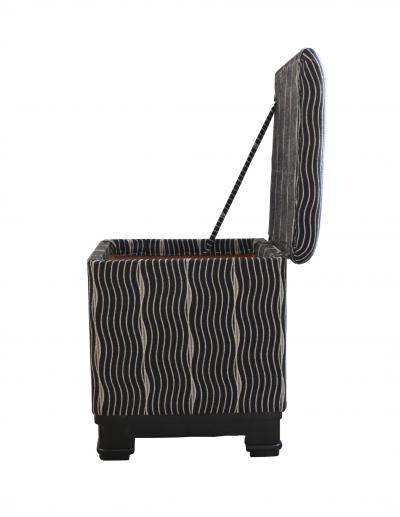  Wiener Werkst tte Art Deco Stool with Fold Up Seat France circa 1930