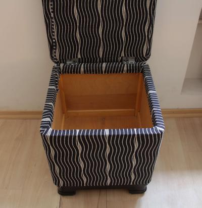  Wiener Werkst tte Art Deco Stool with Fold Up Seat France circa 1930