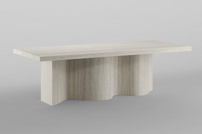  Wil n Jong Candence Dining Table Travertine