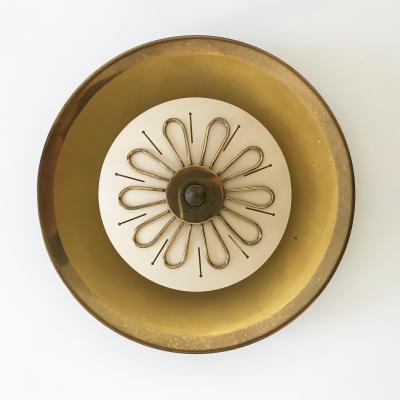  Wila Set of Two Mid Century Modern Wall Lamps or Flush Mounts by Wila 1950s Germany