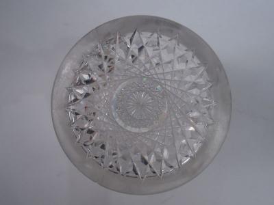  Wilcox Silver Plate Co Antique American Brilliant Cut Glass Sterling Silver Ice Bucket