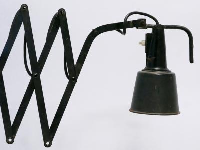  Wilhelm Bader Huge Adjustable Bauhaus Scissor Wall Lamp by Wilhelm B der Germany 1930s