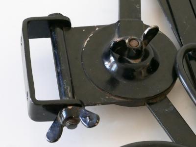  Wilhelm Bader Rare Huge Adjustable Bauhaus Scissor Wall Lamp by Wilhelm B der Germany 1930s