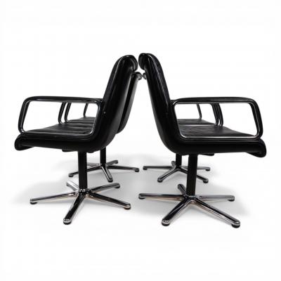  Wilkhahn Set of 4 Wilkhahn Delta swivel chairs by Delta Design 1970