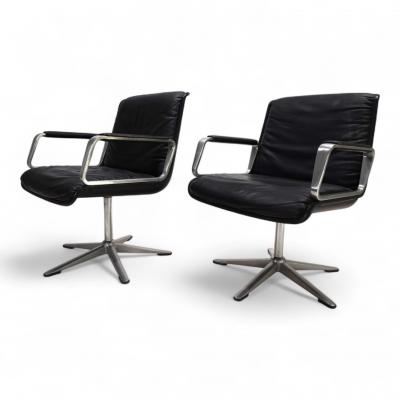  Wilkhahn Wilkhahn Delta 2 piece set of conference dining chairs by Delta Group 1960