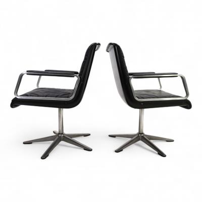  Wilkhahn Wilkhahn Delta 2 piece set of conference dining chairs by Delta Group 1960