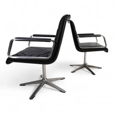  Wilkhahn Wilkhahn Delta 2 piece set of conference dining chairs by Delta Group 1960