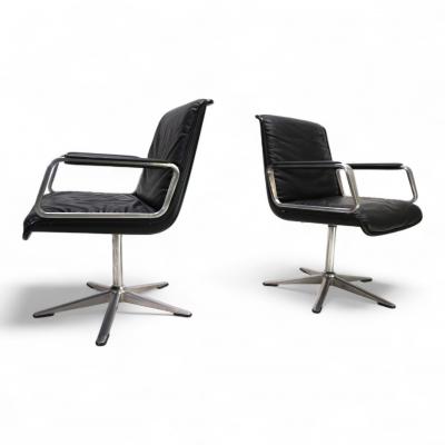  Wilkhahn Wilkhahn Delta 2 piece set of conference dining chairs by Delta Group 1960