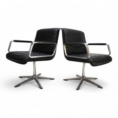  Wilkhahn Wilkhahn Delta 2 piece set of conference dining chairs by Delta Group 1960
