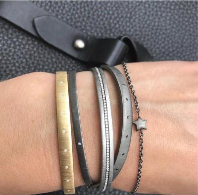  Wille Jewellery Wille Jewellery Diamond Silver Cosmos Chain Bracelet