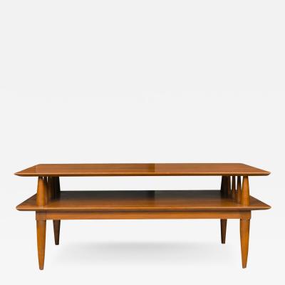  Willett furniture Mid Century Two Tier Coffee Table