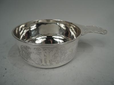  William B Kerr Co Kerr Edwardian Art Nouveau Sterling Silver Fairytale Porringer