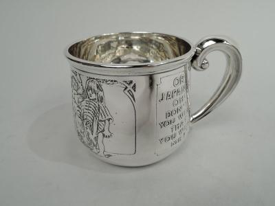  William B Kerr Co Kerr Sterling Silver Baby Cup Rich in Turn of the Century Assumptions