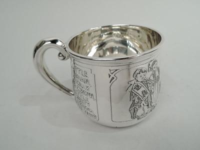  William B Kerr Co Kerr Sterling Silver Baby Cup Rich in Turn of the Century Assumptions