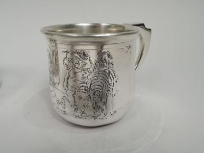  William B Kerr Co Kerr Sterling Silver Baby Set Rich in Turn of the Century Assumptions