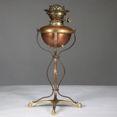  William Benson W A S Benson Co W A S Benson A Copper Brass Table Oil Lamp