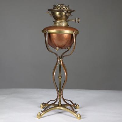  William Benson W A S Benson Co W A S Benson A Copper Brass Table Oil Lamp