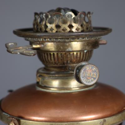  William Benson W A S Benson Co W A S Benson A Copper Brass Table Oil Lamp