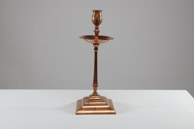 William Benson W A S Benson Co W A S Benson A Pair of Arts Crafts Copper Brass Candlesticks