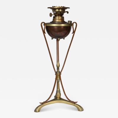  William Benson W A S Benson Co W A S Benson An Arts Crafts Copper Brass Oil Lamp