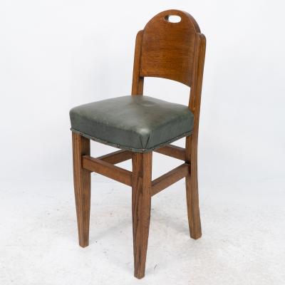  William Birch Ltd William Birch An Arts Crafts High Seat Music Chair with Leather Seat