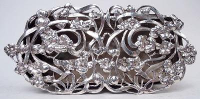  William Comyns Sons Ltd Comyns English Edwardian Art Nouveau Sterling Silver Trinket Box 1906