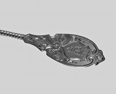 William Gale Son William Gale American Sterling Silver Crumb Scoop Slice C 1860