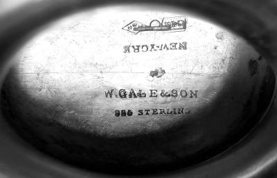  William Gale Son William Gale Medallion New York Classical Creamer Sugar 1862