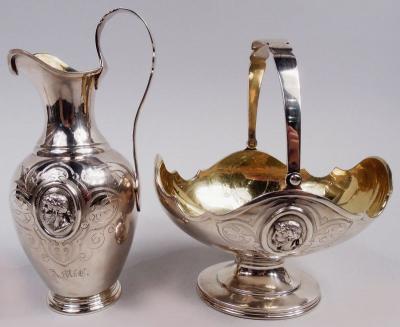  William Gale Son William Gale Medallion New York Classical Creamer Sugar 1862