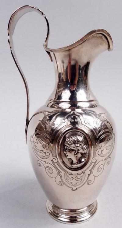  William Gale Son William Gale Medallion New York Classical Creamer Sugar 1862