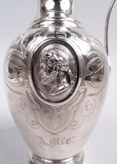  William Gale Son William Gale Medallion New York Classical Creamer Sugar 1862