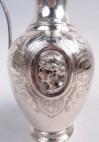  William Gale Son William Gale Medallion New York Classical Creamer Sugar 1862