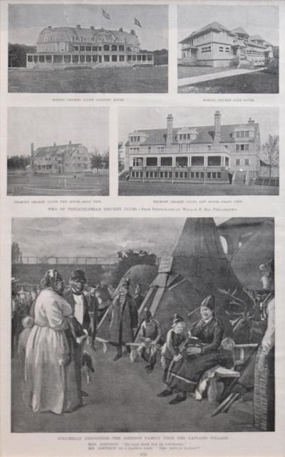  William H Rau TWO OF PHILADELPHIAS CRICKET CLUBS MERION CRICKET CLUB AND BELMONT