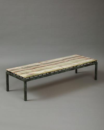  William Haines Inc Onyx Topped Coffee Table