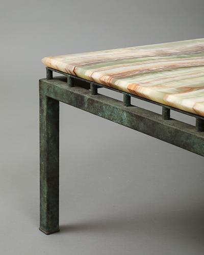  William Haines Inc Onyx Topped Coffee Table