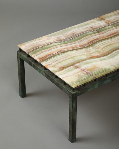  William Haines Inc Onyx Topped Coffee Table