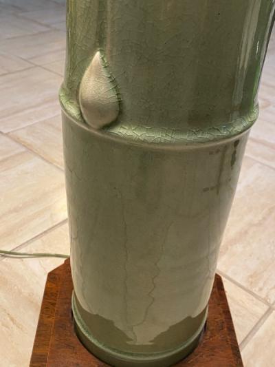  William Haines Inc RARE AND IMPORTANT CERAMIC BAMBOO FLOOR LAMP BY WILLIAM HAINES