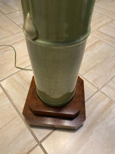  William Haines Inc RARE AND IMPORTANT CERAMIC BAMBOO FLOOR LAMP BY WILLIAM HAINES